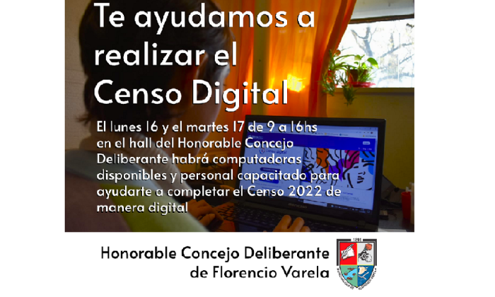 F. Varela: El HCD ofrecerá ayuda a los vecinos que necesiten completar el Censo Digital